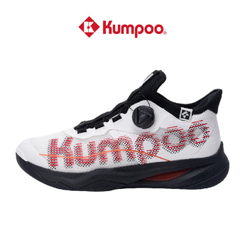 KUMPOO Badminton Shoes KH-G826S (White/ White-Red / Black ) - Unisex