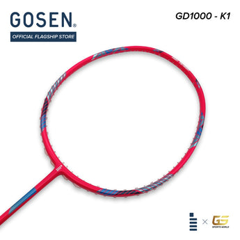 GOSEN Badminton Rackets GD1000K1 - 4U/G5 (Max 30 lbs) - Light Head-Heavy [For Smash] (Unstrung)