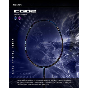GOSEN Badminton Rackets GC02 5U (Max 30 lbs) (Unstrung)