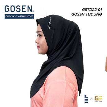 GOSEN Sports Muslimah Tudung Hijab - Black GSTD22-01