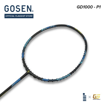 GOSEN Badminton Rackets GD1000P1 - 4U/G5 (Max 30 lbs) - Light Head-Heavy [For Smash] (Unstrung)
