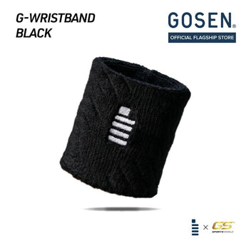 GOSEN G-Wristband Sport Wristband -Sports Accessories (Black/White)