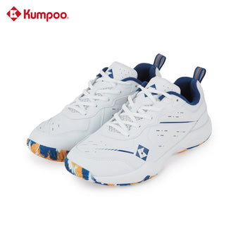 KUMPOO Badminton Shoes KH-E317 (White/Blue; White/Green) - Unisex