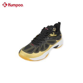 KUMPOO Badminton Shoes KH-G815 (Black/Gold; White/Silver ) - Unisex