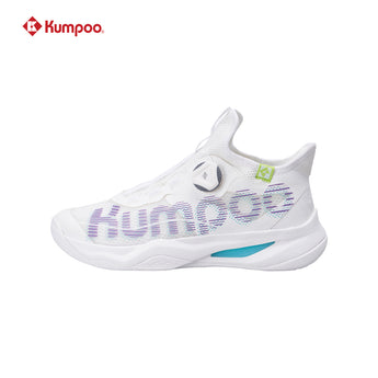 KUMPOO Badminton Shoes KH-G826S (White/ White-Red / Black ) - Unisex