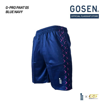 GOSEN G-PRO 05 Tournament Short Pant (Black / White/ Blue Navy)