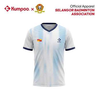KUMPOO Tournament Jersey - K261M-1154  with SELANGOR logo (Red / Blue )