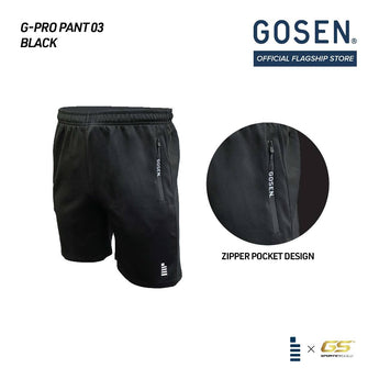 GOSEN G-Pro 03  Tournament Short Pant - Black / White