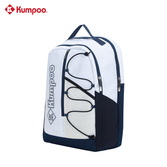 KUMPOO Badminton Backpack Bag KB-622  (Off/White/Navy Blue; Off White/Wine Red;Off White/ Khaki)