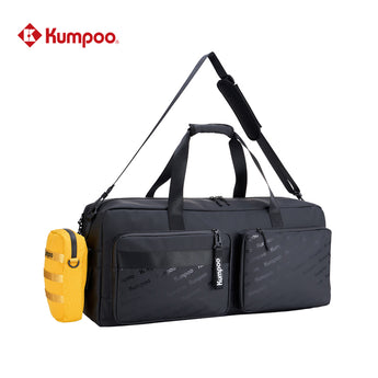 KUMPOO Badminton Square Bag KB-369  (Black / Yellow)