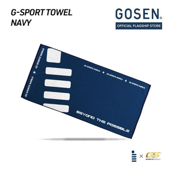 GOSEN Badminton Towel G-SPORTS TOWEL (Navy Blue / Grey)