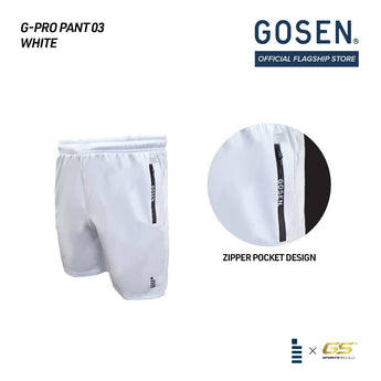 GOSEN G-Pro 03  Tournament Short Pant - Black / White