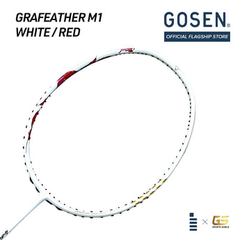 GOSEN Badminton Rackets Grafeather-M1 EVA - 5U/G5 (Max 30 lbs) - SLIGHTLY HEAD HEAVY (Unstrung)