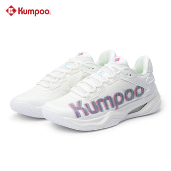 KUMPOO Badminton Shoes KH-G825 (WHITE / GREEN / PURPLE ) - Unisex