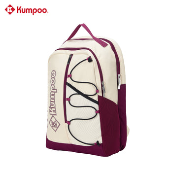 KUMPOO Badminton Backpack Bag KB-622  (Off/White/Navy Blue; Off White/Wine Red;Off White/ Khaki)