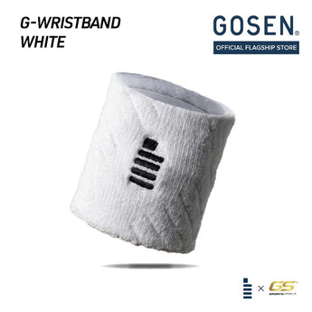 GOSEN G-Wristband Sport Wristband -Sports Accessories (Black/White)