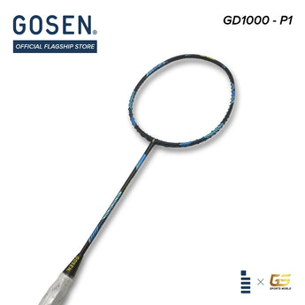 GOSEN Badminton Rackets GD1000P1 - 4U/G5 (Max 30 lbs) - Light Head-Heavy [For Smash] (Unstrung)