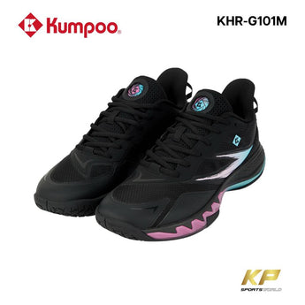 KUMPOO Badminton Shoes KHR-G101M (BLACK/WHITE ) - Exclusive Wang Xiao Yu Malaysia Edition